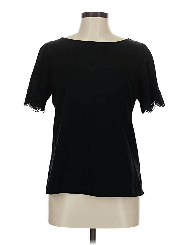 Pre-owned Lk Bennett Short Sleeve T-shirt In Black