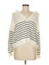 Shein 100% Acrylic Stripes Ivory Pullover Sweater Size 8 - 10 - photo 1