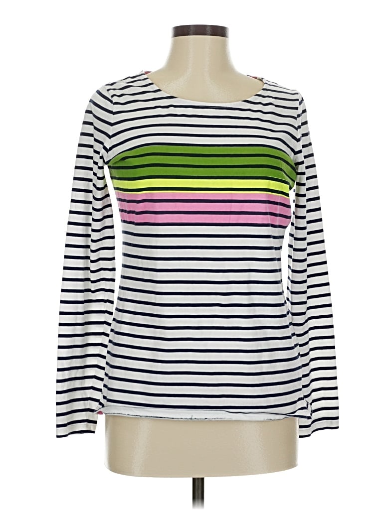 Pre-owned Boden Long Sleeve T-shirt In White