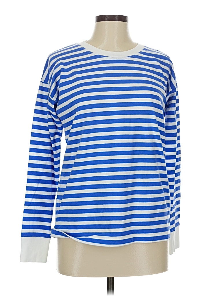 J.crew Factory Store Long Sleeve T-shirt In Blue