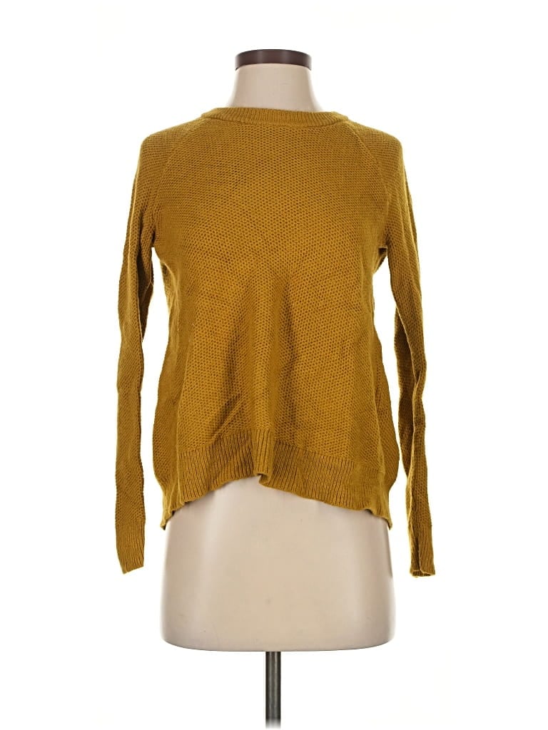 Pre-owned Madewell Pullover Sweater In Gold