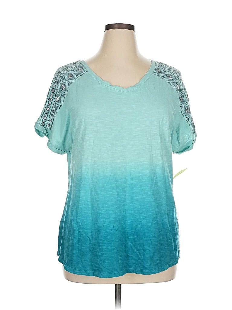 Pre-owned Sonoma Goods For Life Short Sleeve T-shirt In Blue