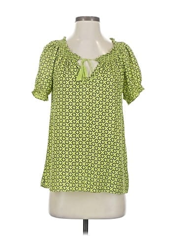 Joie Short Sleeve Silk Top (view 1)