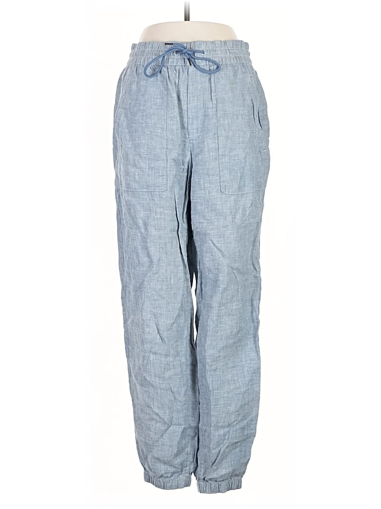 Pre-owned Athleta Linen Pants In Blue