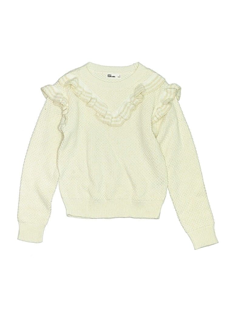 Pre-owned Epic Threads Kids' Pullover Sweater In White