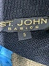 St. John Solid Black Blue Formal Skirt Size 6 - photo 3