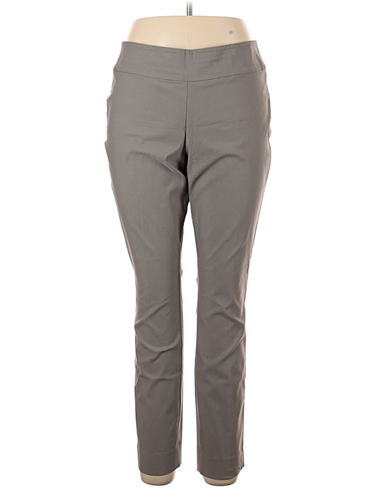 Pre-owned Nic + Zoe Active Pants In Gray