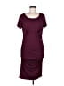 Assorted Brands Solid Burgundy Casual Dress Size M - photo 1