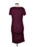 Assorted Brands Solid Burgundy Casual Dress Size M - photo 2