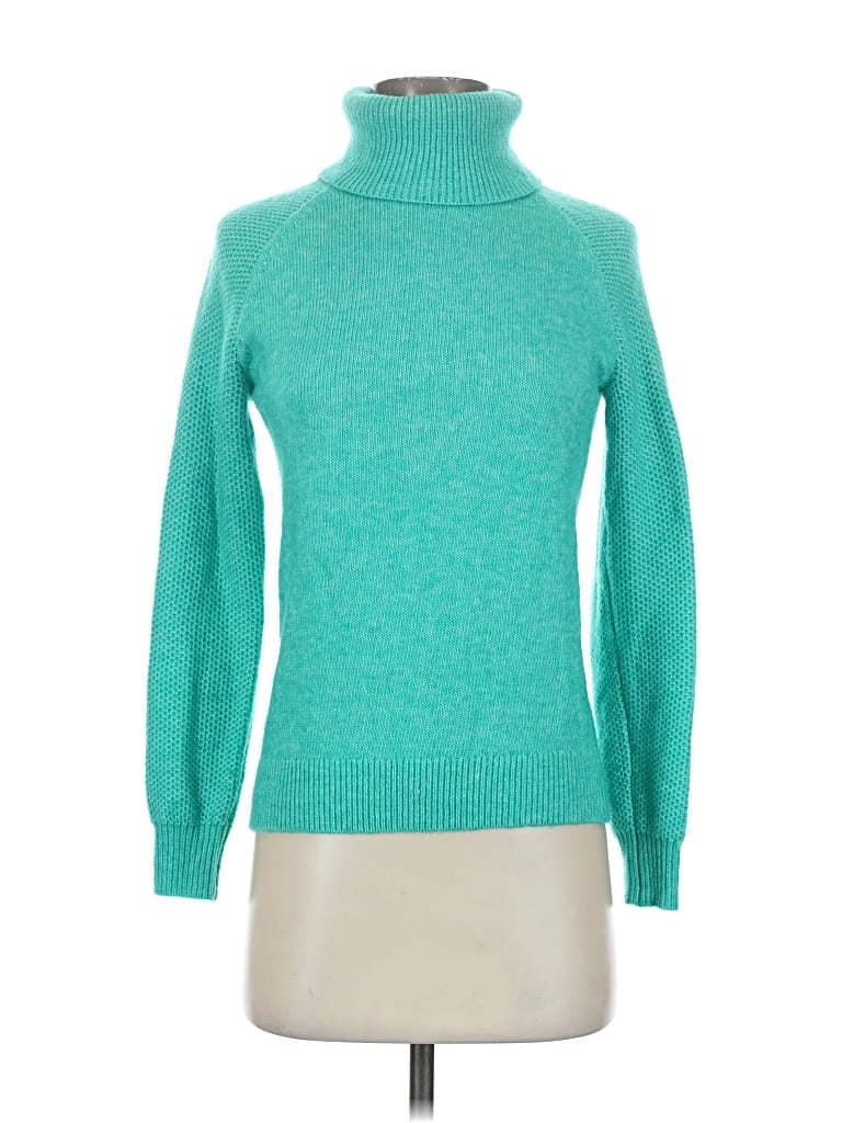 Pre-owned Ann Taylor Loft Turtleneck Sweater In Blue
