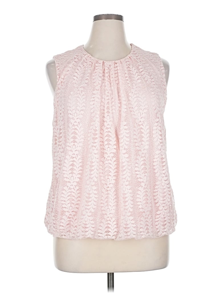 Pre-owned Liz Claiborne Sleeveless Blouse In Pink