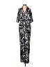 Influence 100% Viscose Black Jumpsuit Size 10 - photo 1
