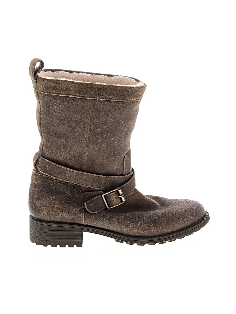 Pre-owned Ugg Ankle Boots In Green