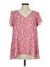 Buddy Love Pink Short Sleeve Blouse Size M - photo 1