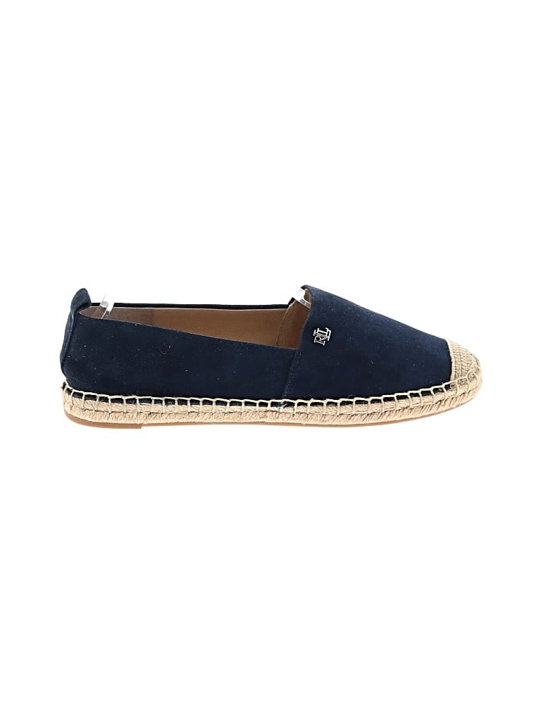 Pre-owned Polo Ralph Lauren Flats In Blue