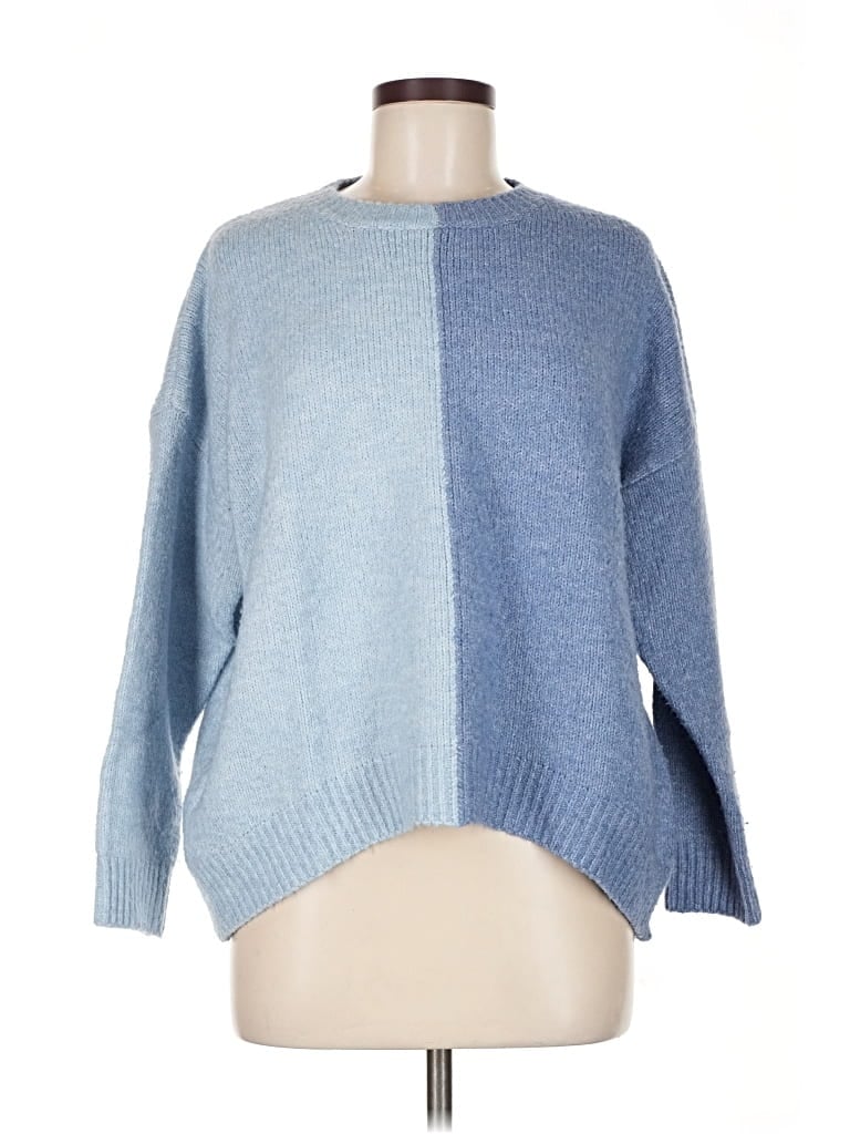 Pre-owned Assorted Brands Pullover Sweater In Blue