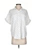 7 For All Mankind Polka Dots White Short Sleeve Blouse Size XS - photo 1