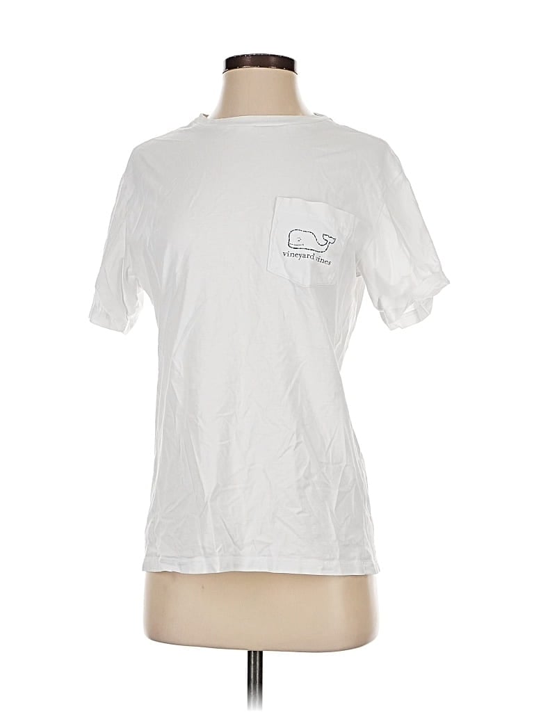 Pre-owned Vineyard Vines Short Sleeve T-shirt In White