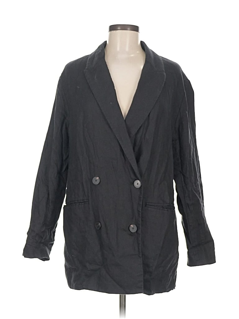 Pre-owned Everlane Blazer Jacket In Black