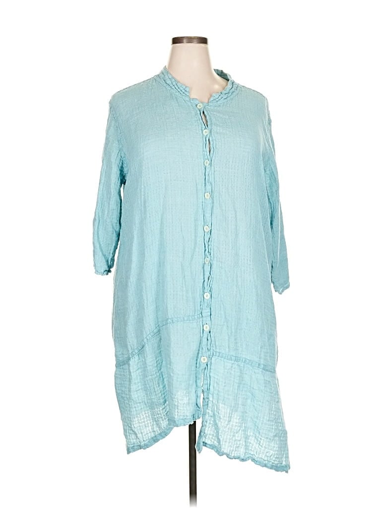 Pre-owned Flax Casual Dress In Blue