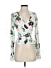 Free People Floral White Long Sleeve Blouse Size XXS (estimated) - photo 1