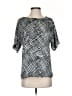 MICHAEL Michael Kors Silver Short Sleeve Blouse Size XS - photo 1