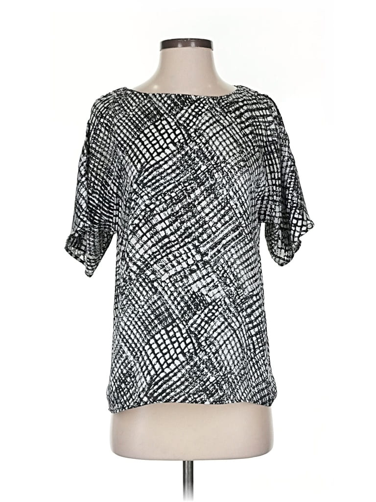 MICHAEL MICHAEL KORS Pre-owned Short Sleeve Blouse In Silver