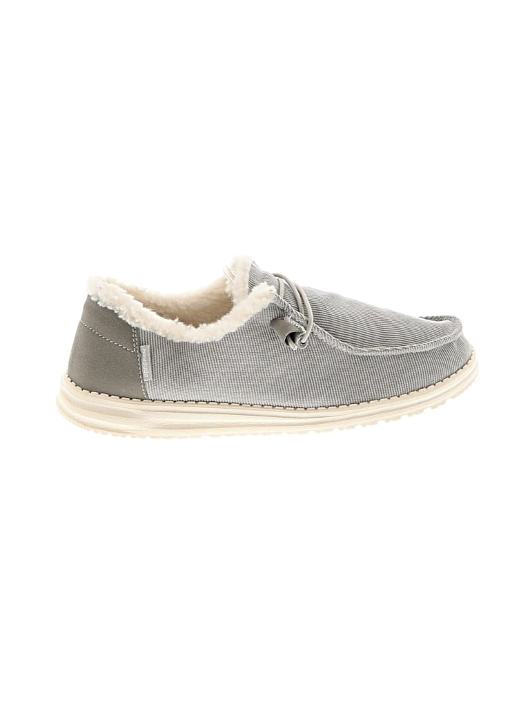 Pre-owned Hey Dude Flats In Gray
