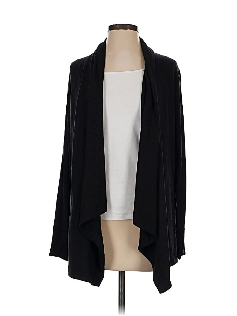 Pre-owned Athleta Cardigan Sweater In Black