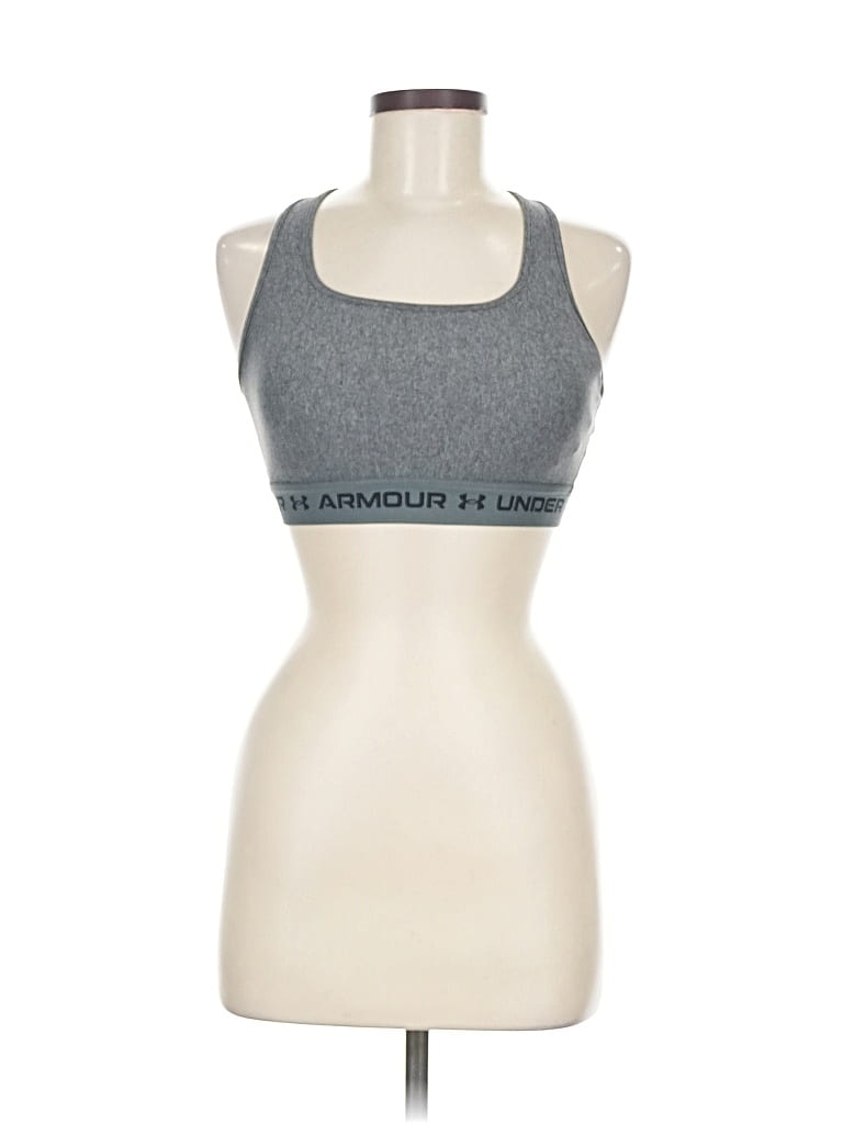 Pre-owned Under Armour Tank Top Gray Halter Neckline Tops