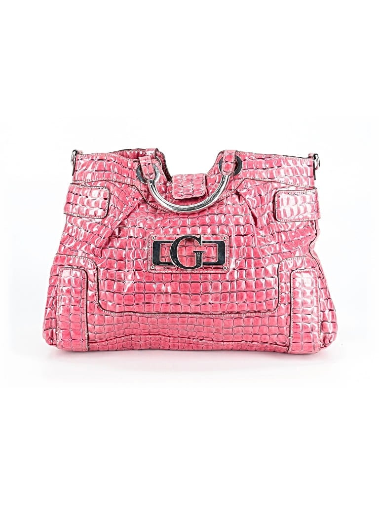 Pre-owned Guess Satchel In Pink