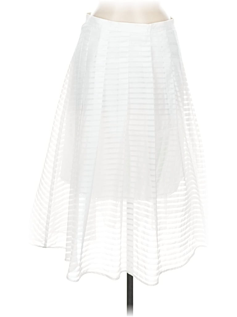 Pre-owned Leifsdottir Formal Skirt In White