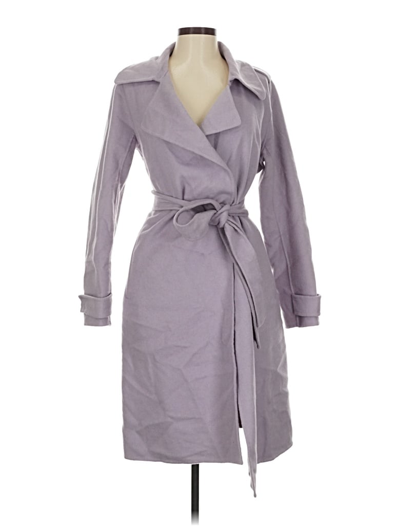 Pre-owned Badgley Mischka Trenchcoat In Purple