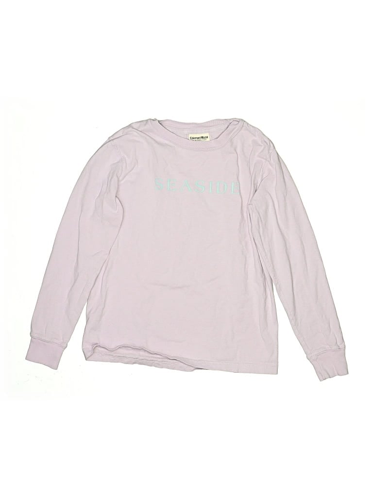 Pre-owned Hanes Kids' Long Sleeve T-shirt In Pink