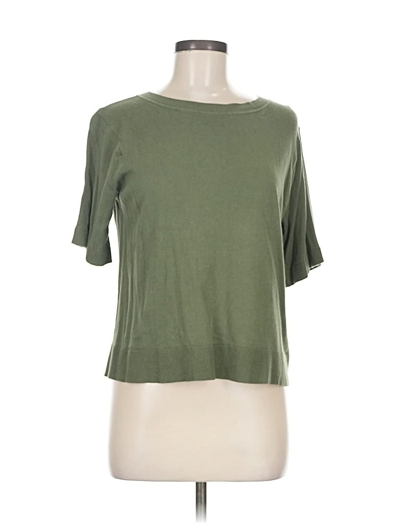 Pre-owned Banana Republic Factory Store Cardigan Sweater In Green