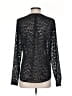 Ann Taylor 100% Polyester Animal Print Black Long Sleeve Blouse Size S - photo 2