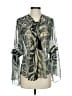 Analili Silver Long Sleeve Blouse Size S - photo 1