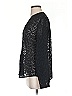 Ann Taylor 100% Polyester Animal Print Black Long Sleeve Blouse Size S - photo 5