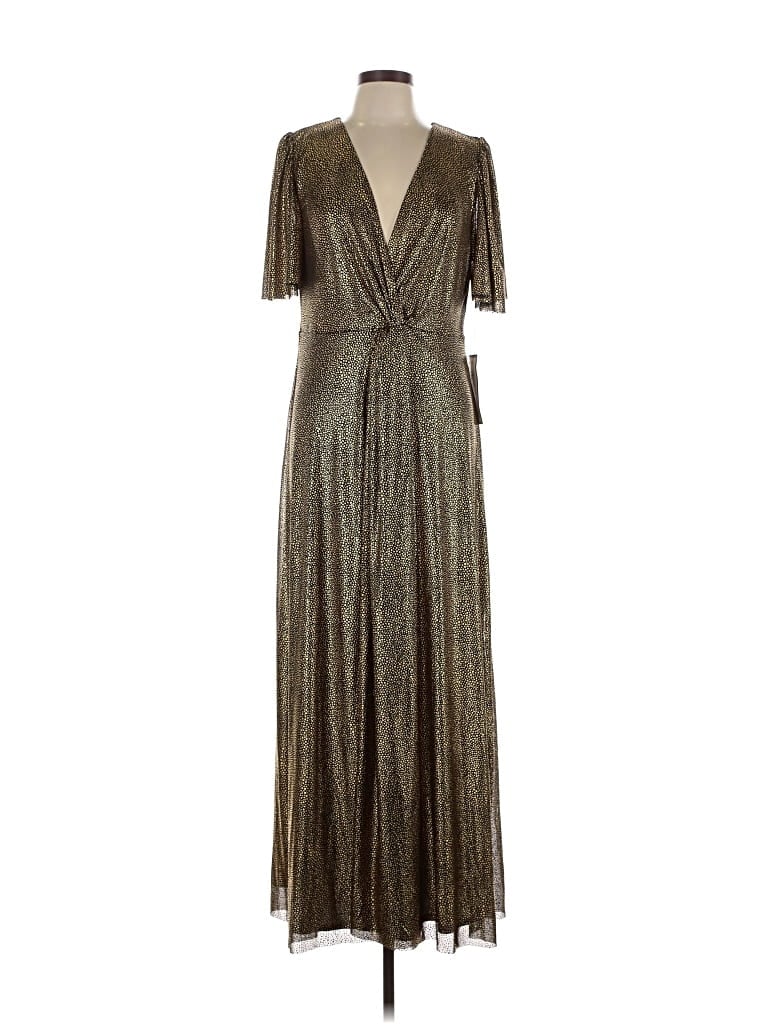 Msk Cocktail Dress In Gold