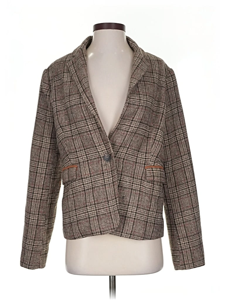Pre-owned Hem & Thread Blazer Jacket In Brown