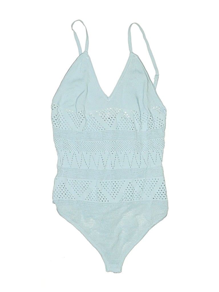 Pre-owned Fashion Nova Bodysuit In Blue