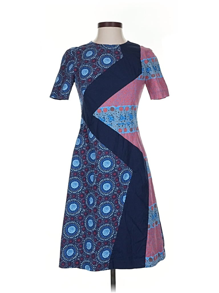 Pre-owned Autumn Adeigbo Cocktail Dress In Blue