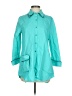 Design Todays Teal 3/4 Sleeve Button-Down Shirt Size S - photo 1