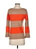 J.Crew Color Block Orange Pullover Sweater Size S - photo 2