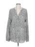 Equipment Paisley Silver Long Sleeve Blouse Size L - photo 1