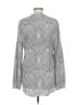 Equipment Paisley Silver Long Sleeve Blouse Size L - photo 2
