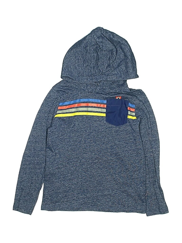 Pre-owned Rockets Of Awesome Kids' Long Sleeve Henley Shirt In Blue