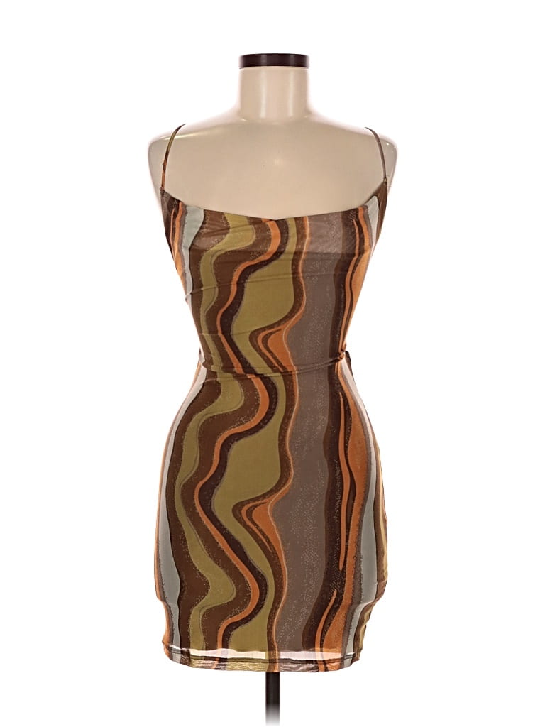 Pre-owned Motel Cocktail Dress In Brown