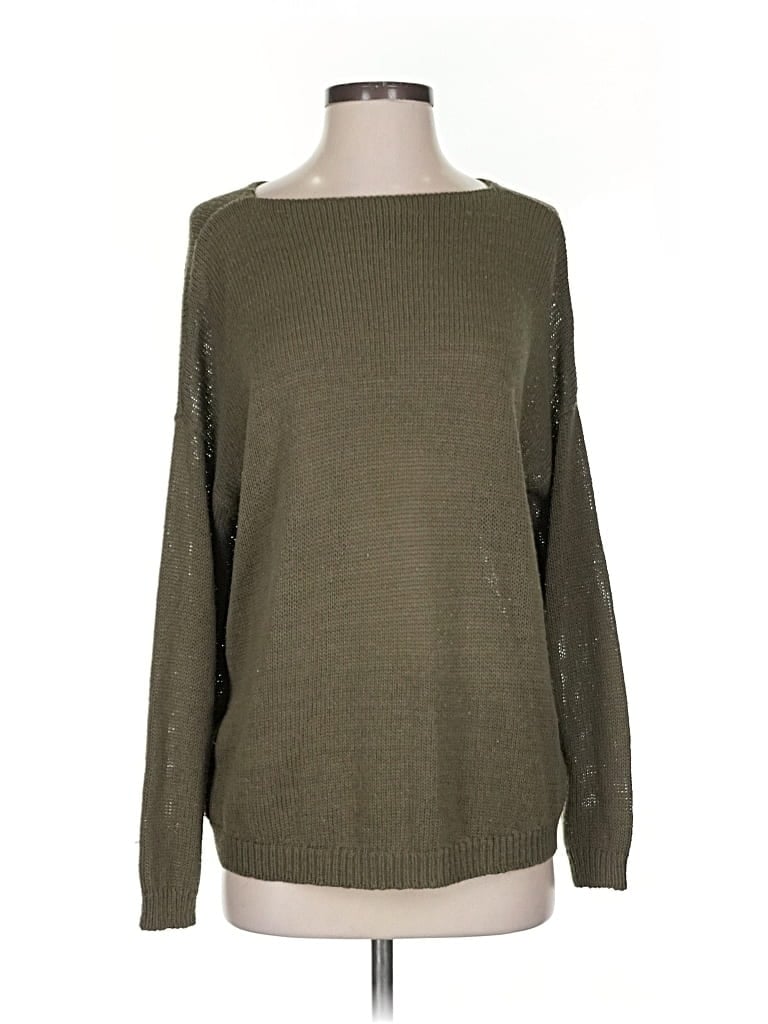 Pre-owned H&m Pullover Sweater In Green