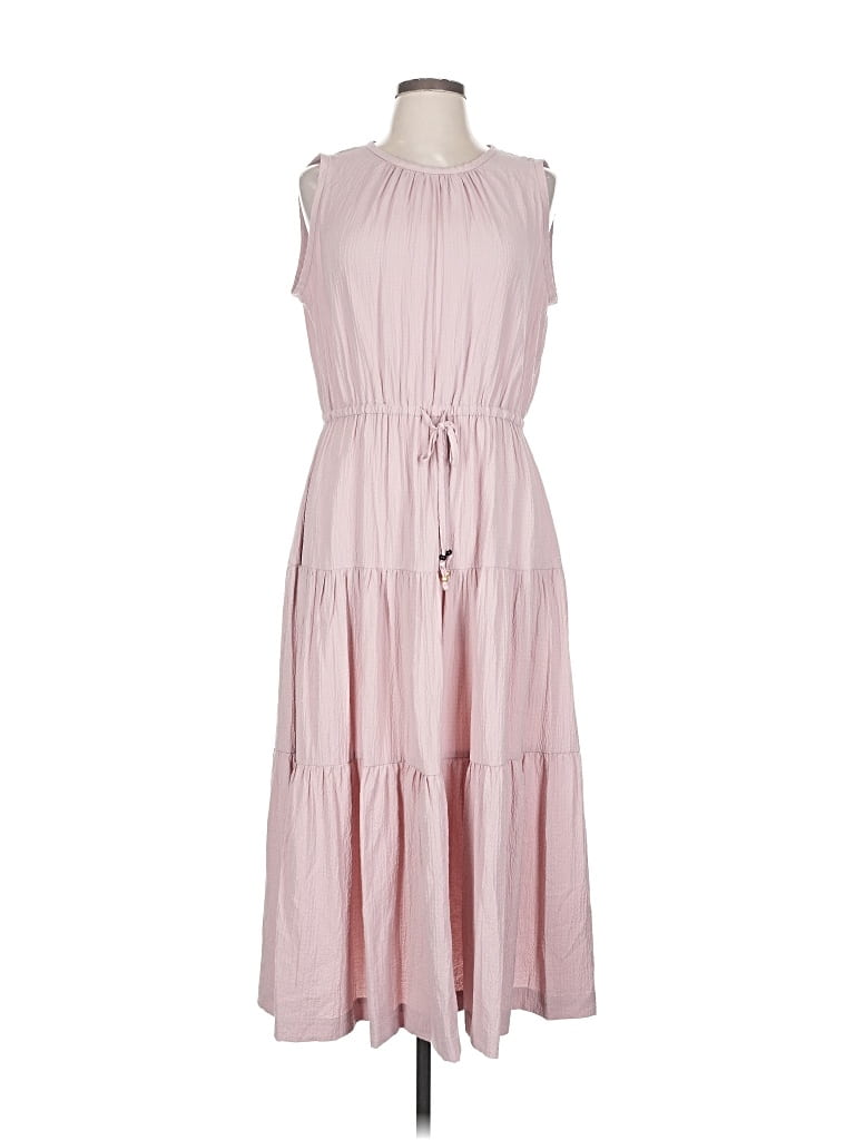 Pre-owned Calvin Klein Casual Dress In Pink